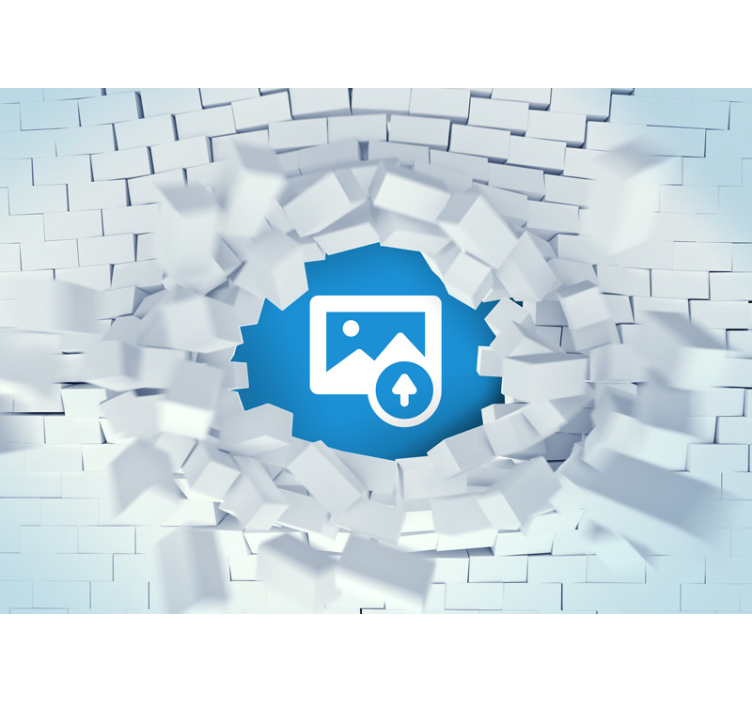 3D Tapete personalisierbare Wandexplosion - TenStickers