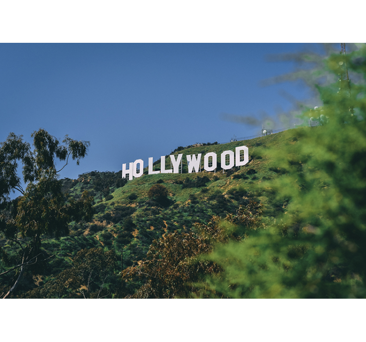 Fototapete städte hollywood sign landschaft - TenStickers