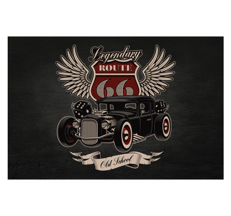 Fototapete Auto Serviceroute - TenStickers