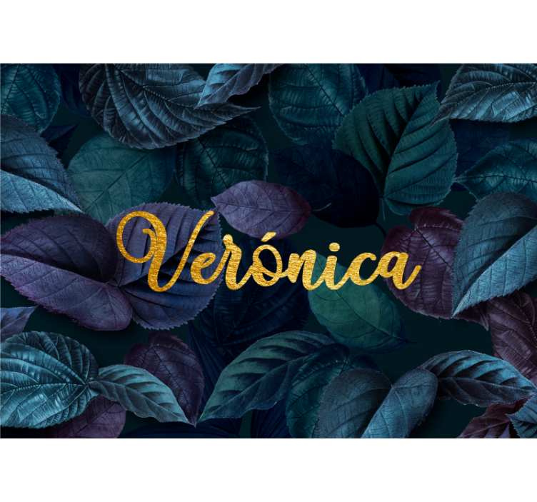 Fototapete Blumen elegantes blattmuster - TenStickers