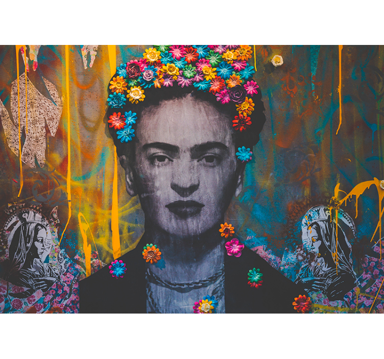 Fototapete Urbane Kunst Kahlo boho art girl - TenStickers