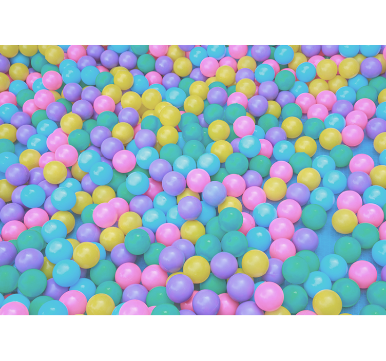 Fototapete 3D 3D farbige kugeln - TenStickers