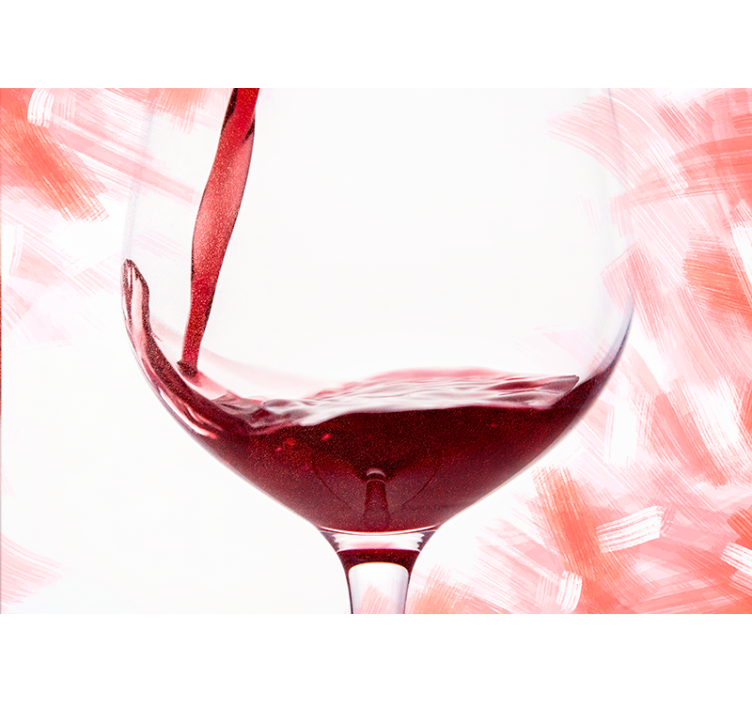 Fototapete Küche Nahaufnahme rotwein - TenStickers