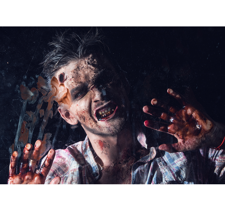Fototapete Halloween zombie-horror-porträt - TenStickers