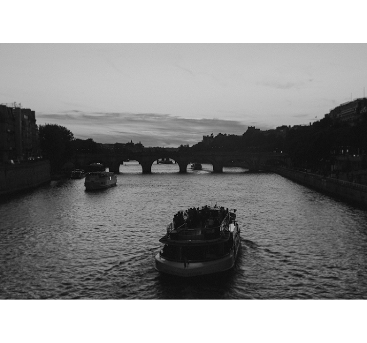 Fototapete Städte blick auf den fluss paris - TenStickers