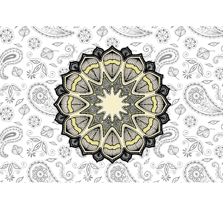 Fototapete mandala aufwendiges mandala-motiv - TenStickers