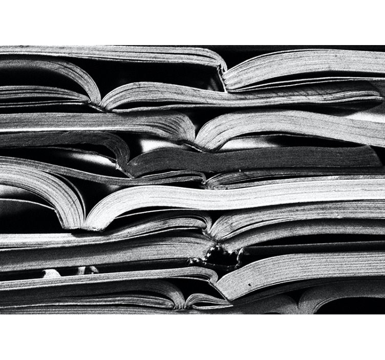 Fototapete Muster gestapelte offene seiten - TenStickers