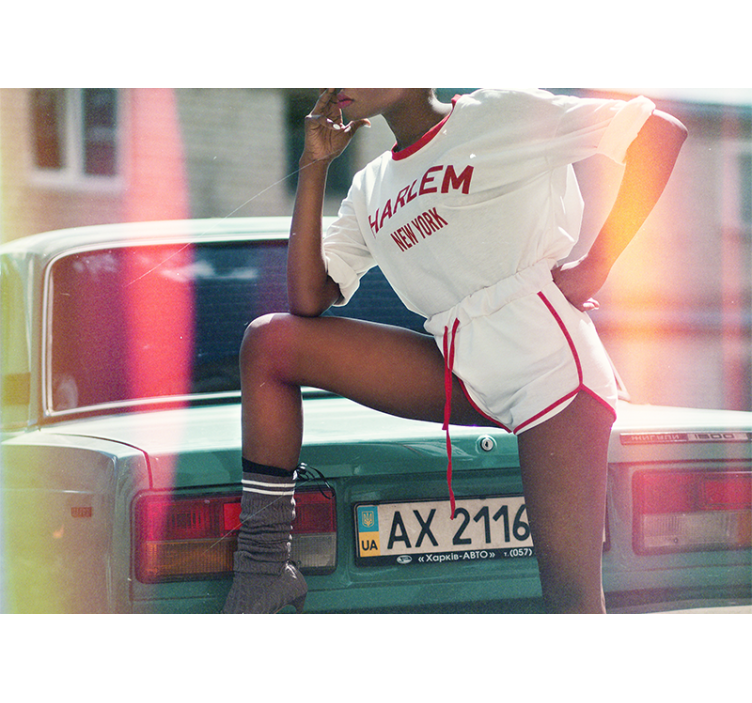 Fototapete Menschen pose im harlem-stil - TenStickers