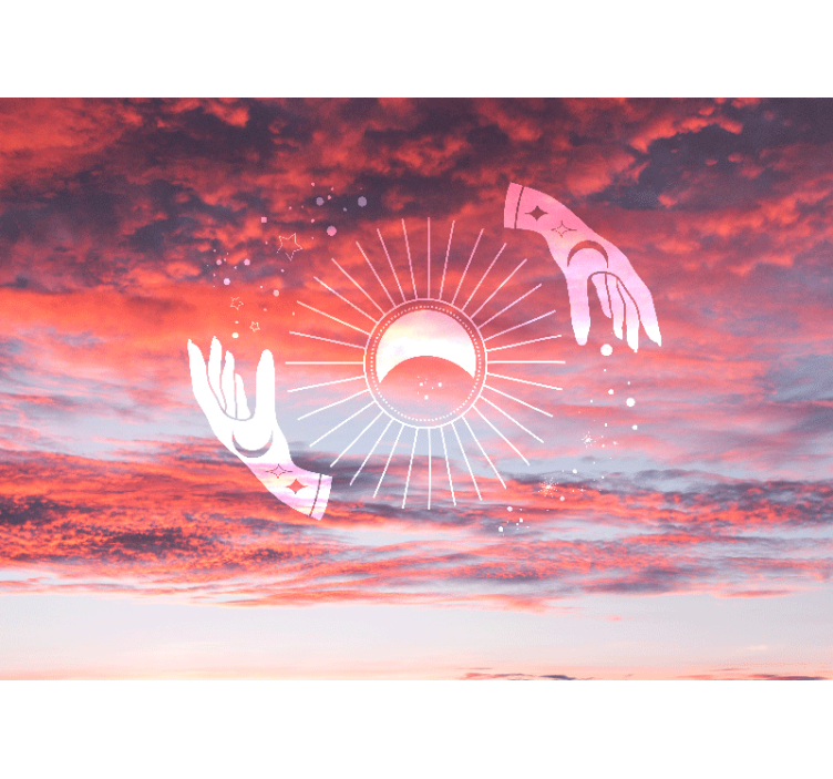 Fototapete sprüche kosmische umarmung - TenStickers