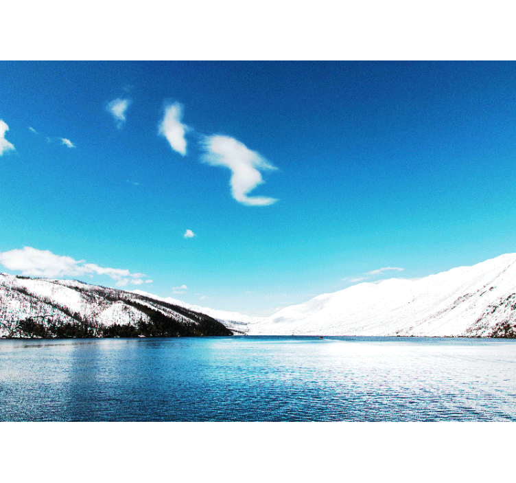 Fototapete landschaft schneeberggipfel - TenStickers