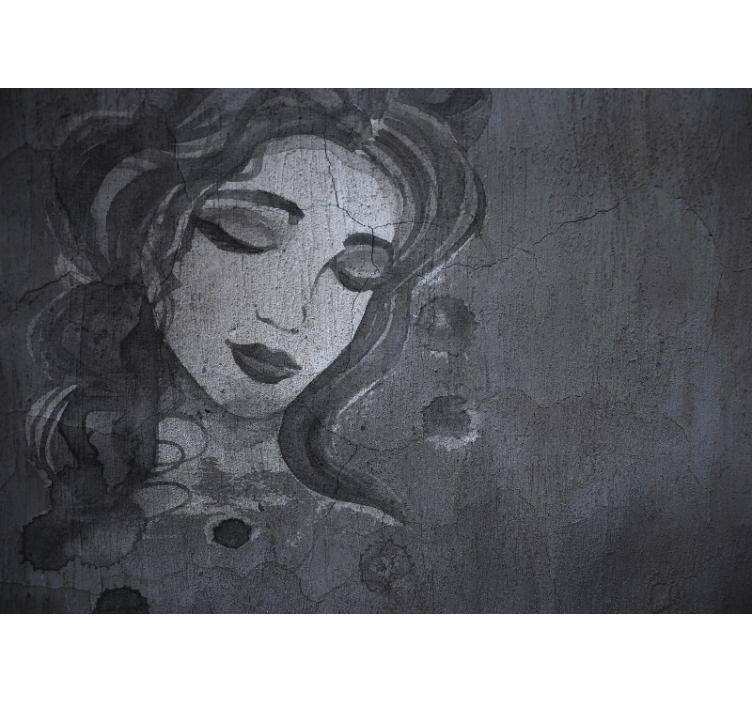 Fototapete kunst elegantes frauenportrait - TenStickers