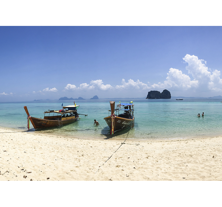 Fototapete landschaft tropische strandlandschaft - TenStickers