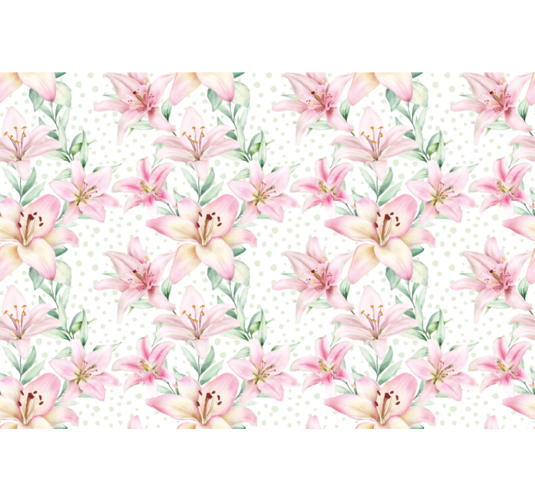 Fototapete mohnblumen zarte lilienblüten - TenStickers