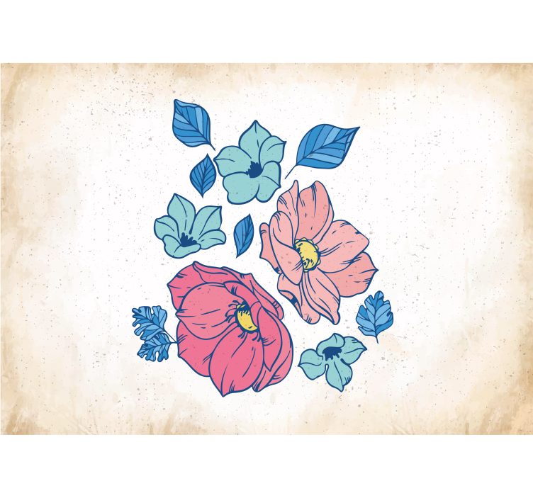 Fototapete blumen zarte blütenkomposition - TenStickers