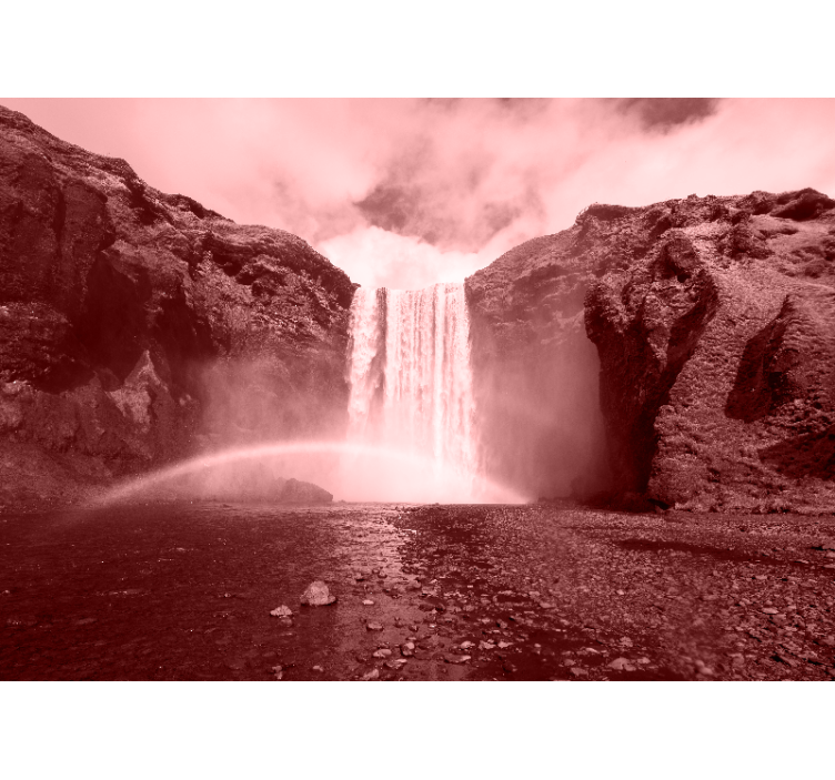 Fototapete wasserfall großes wasserfall-landschaft - TenStickers
