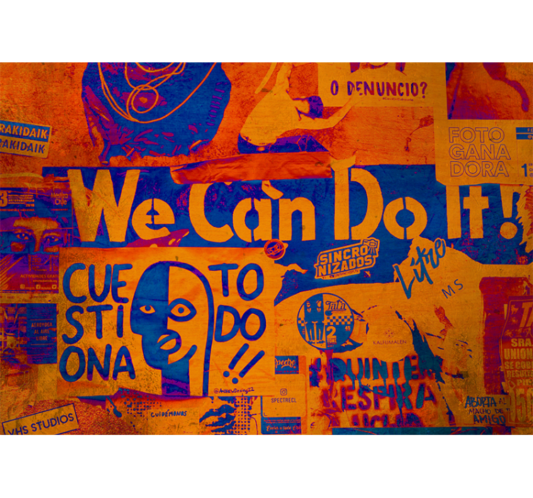 Fototapete graffiti ermächtigte ausdruckskraft - TenStickers