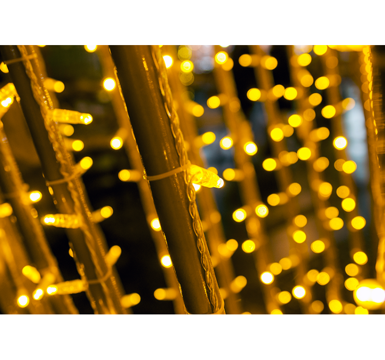 Fototapete Schlafzimmer Kleine lichter im dunkeln - TenStickers