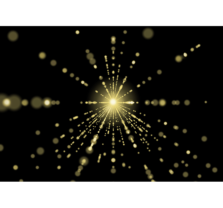 Fototapete abstrakt strahlender lichtausbruch - TenStickers
