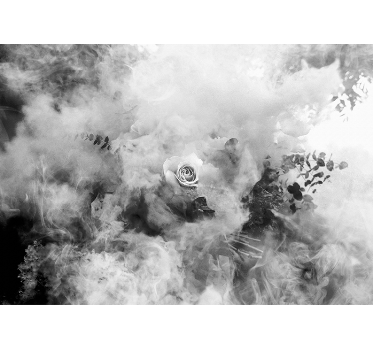 Fototapete blumen zarte weiße rose - TenStickers