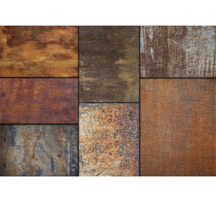 Fototapete muster mit strukturierten rustikalen paneelen - TenStickers