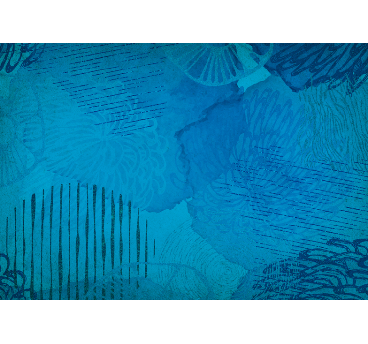 Fototapete abstrakt blaue strukturierte muster - TenStickers