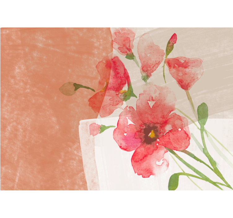 Fototapete blumen im floralen aquarelldesign - TenStickers