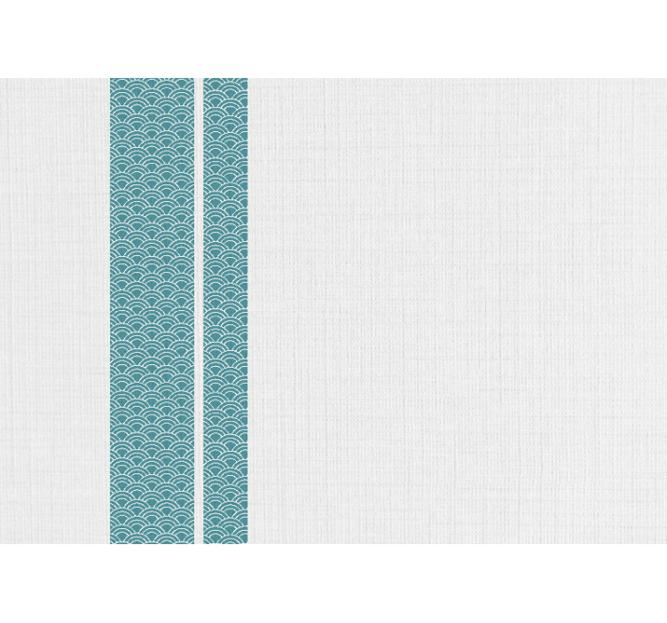 Fototapete muster wellenblaues design - TenStickers