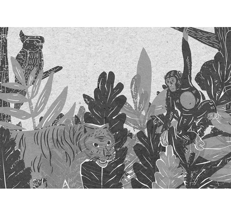 Fototapete tiere entdeckungsszene der wildnis - TenStickers