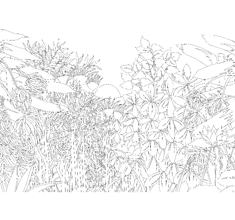 Fototapete blumen im floralen naturmuster - TenStickers