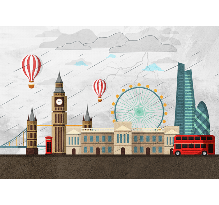 Fototapete london skyline abenteuer - TenStickers