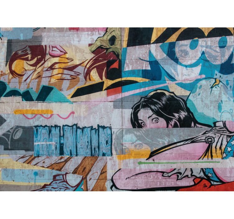 Fototapete graffiti metropolitane graffiti - TenStickers