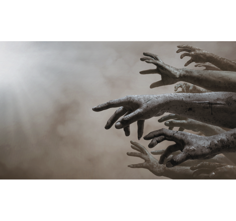 Zombie-geisterhände Tapete - TenStickers