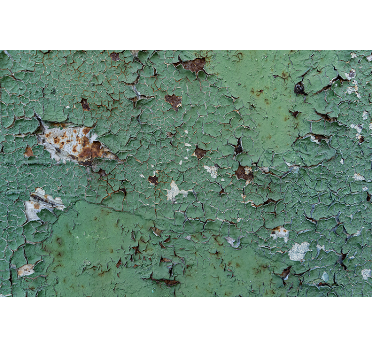 Fototapete Texturen und Muster rostiges abgepelltes Metall - TenStickers