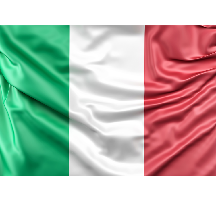 Fototapete italienische flagge - TenStickers