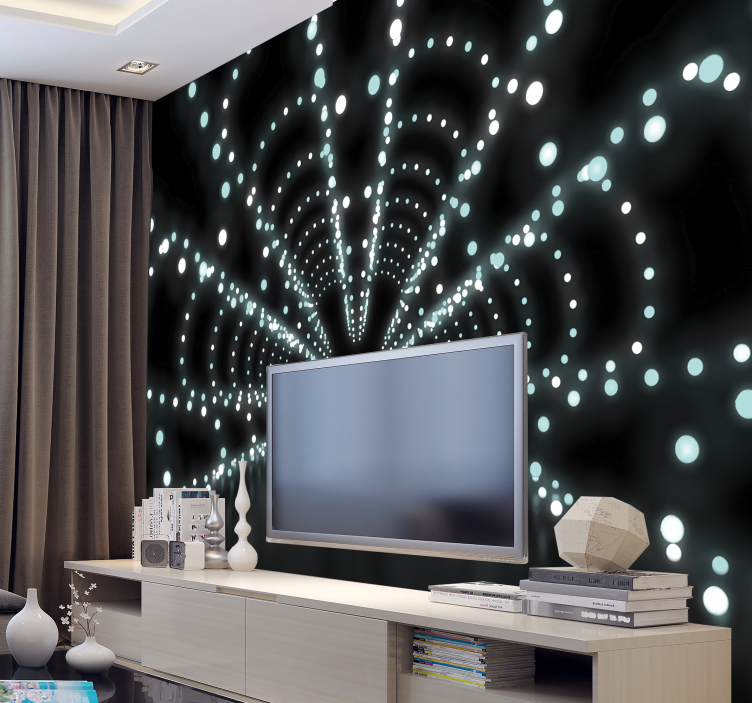 Fototapete 3D abstrakter lichtausbruch - TenStickers