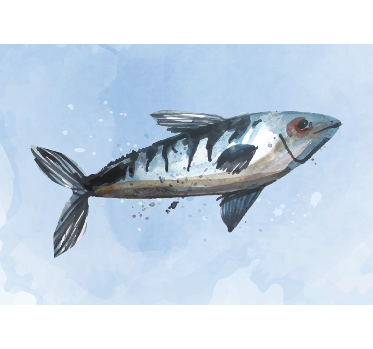 Fototapete Fische Abstraktes Meerestier - TenStickers