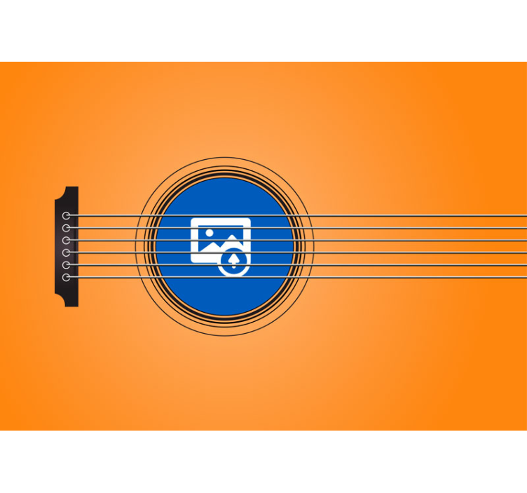 Fototapete personalisiert Musikrahmen mit foto - TenStickers