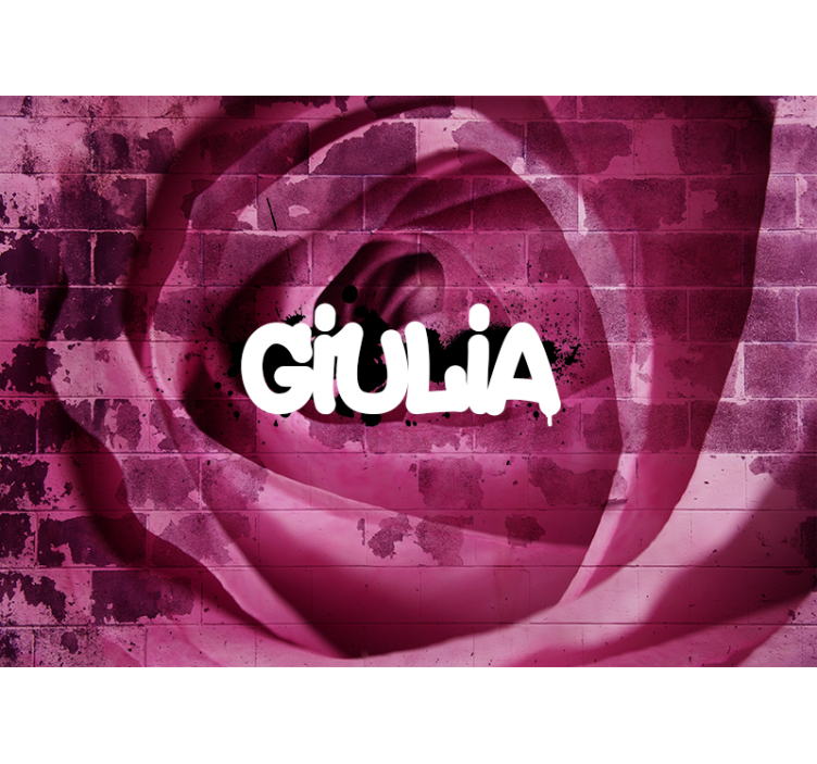 Fototapete Blumen individuelles rosendesign - TenStickers