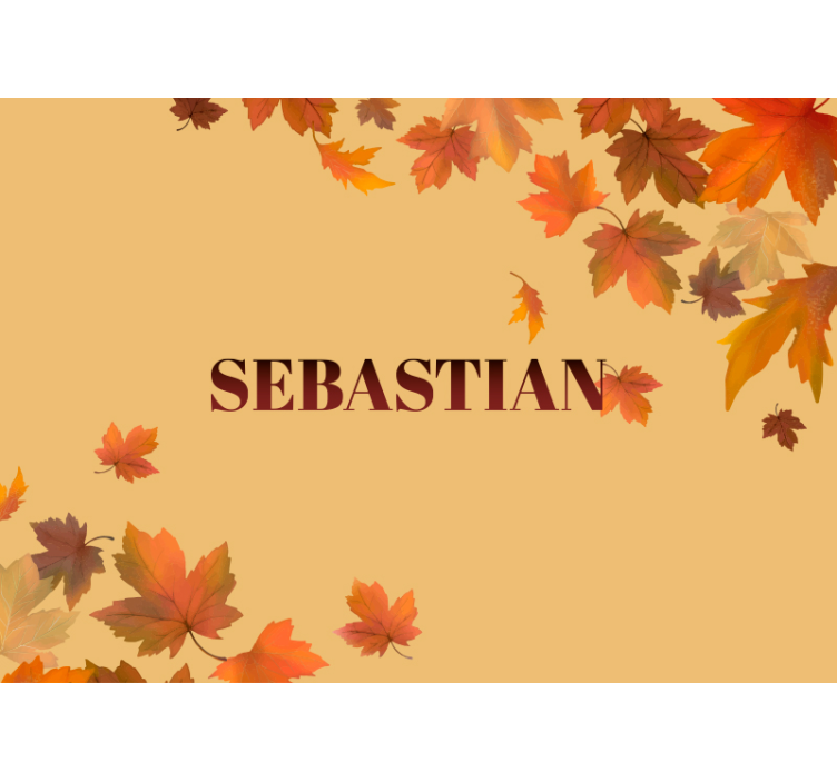 Fototapete Blumen herbstlaub-arrangement - TenStickers