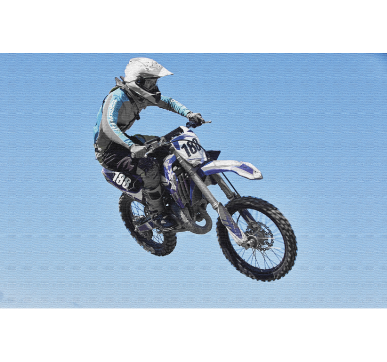 Fototapete Fahrzeuge motocross-actionszene - TenStickers