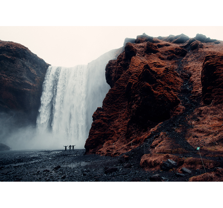 Fototapete wasserfall großes wasserfallpanorama - TenStickers