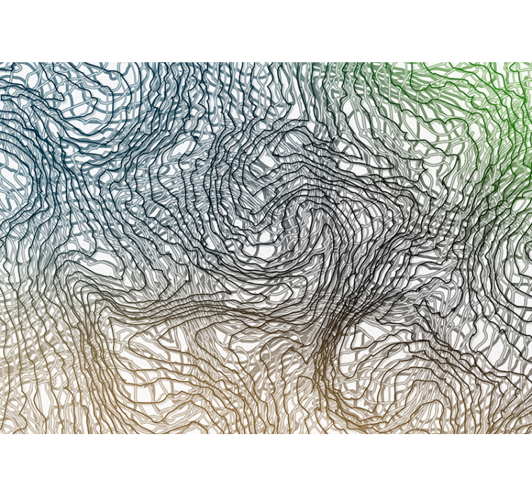 Fototapete Muster organische linienmuster - TenStickers