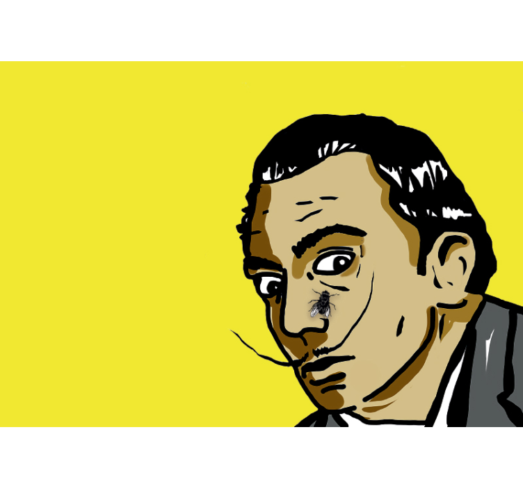 Fototapete Kunst surreale porträtbegegnung - TenStickers