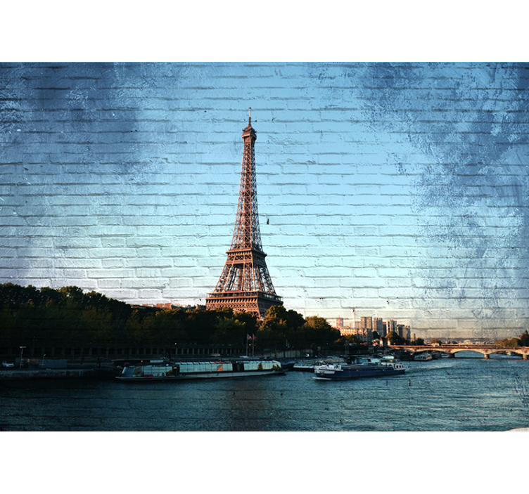Fototapete Paris eiffelturm-perspektive - TenStickers