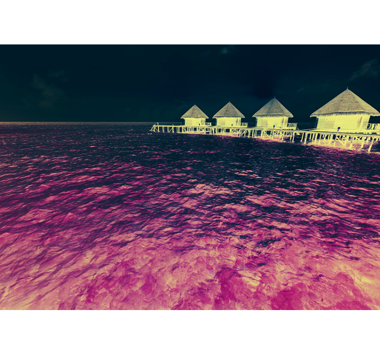 Fototapete See ruhiger rückzugsort am wasser - TenStickers