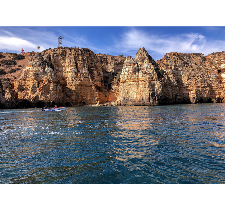 Fototapete Landschaft felsstruktur am meer - TenStickers