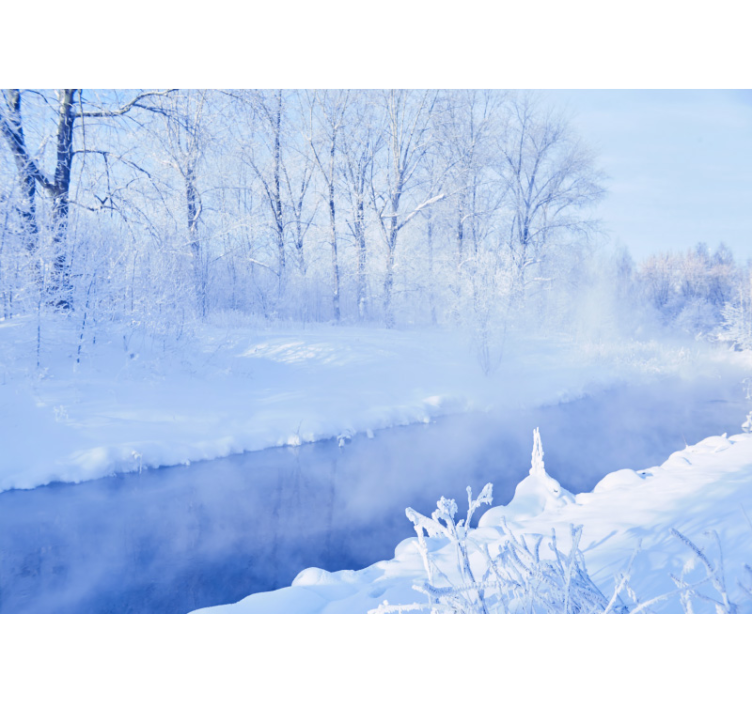 Fototapete landschaft winterlandschaft serenity - TenStickers