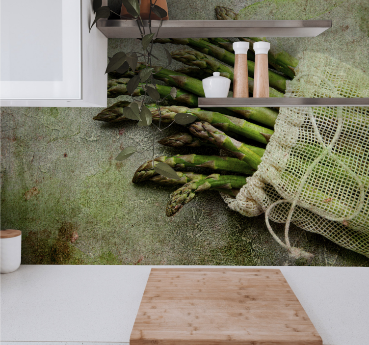 Fototapete Blumen spargelgenuss - TenStickers