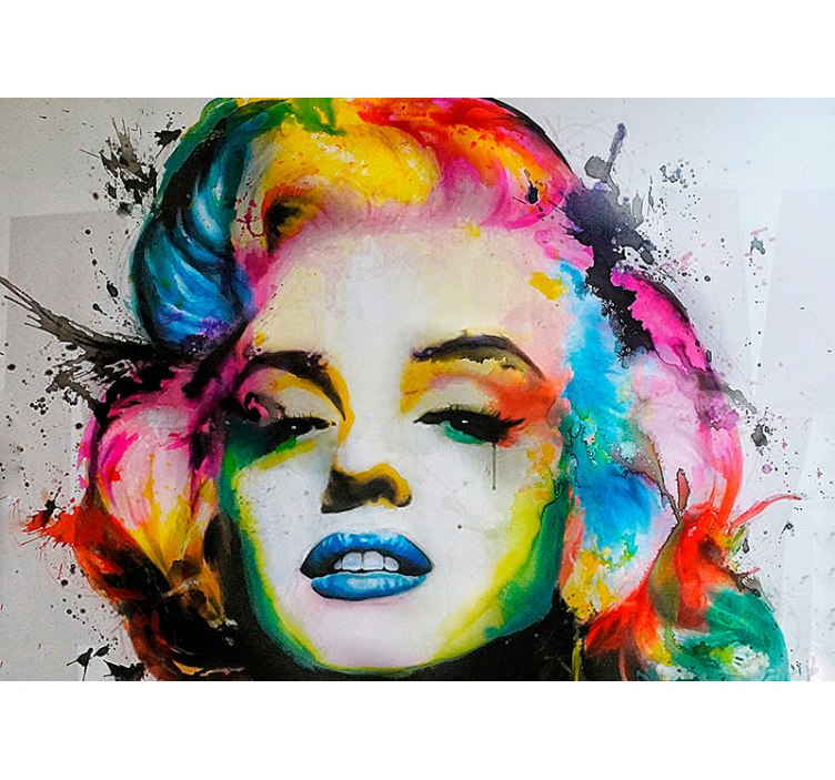 Tapete Wohnzimmer Marilyn Monroe Pop-Art - TenStickers