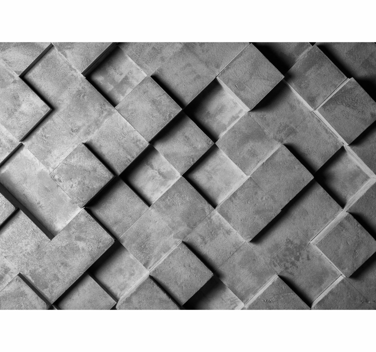 Fototapete muster geometrisches graues design - TenStickers